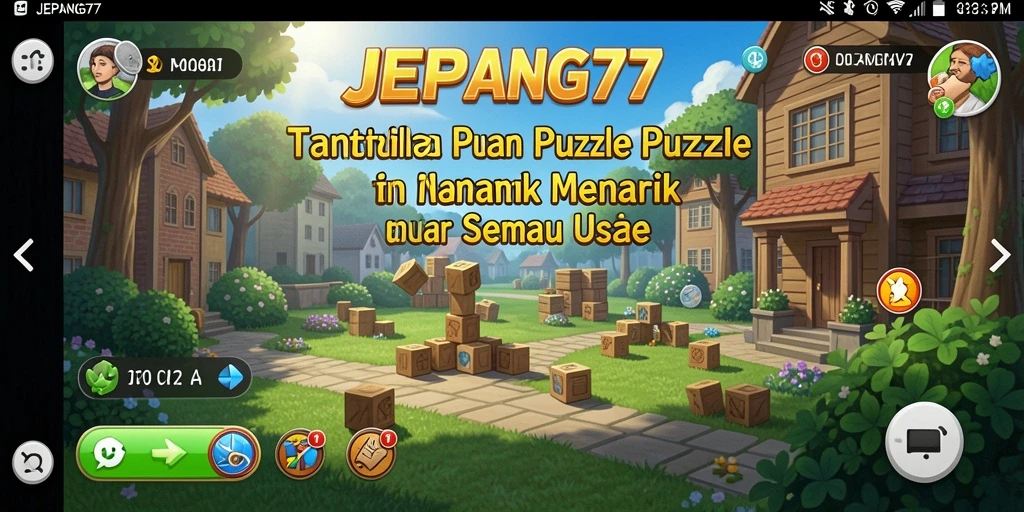 Tampilan gameplay dari JEPANG77 dalam menyelesaikan puzzle yang menantang.