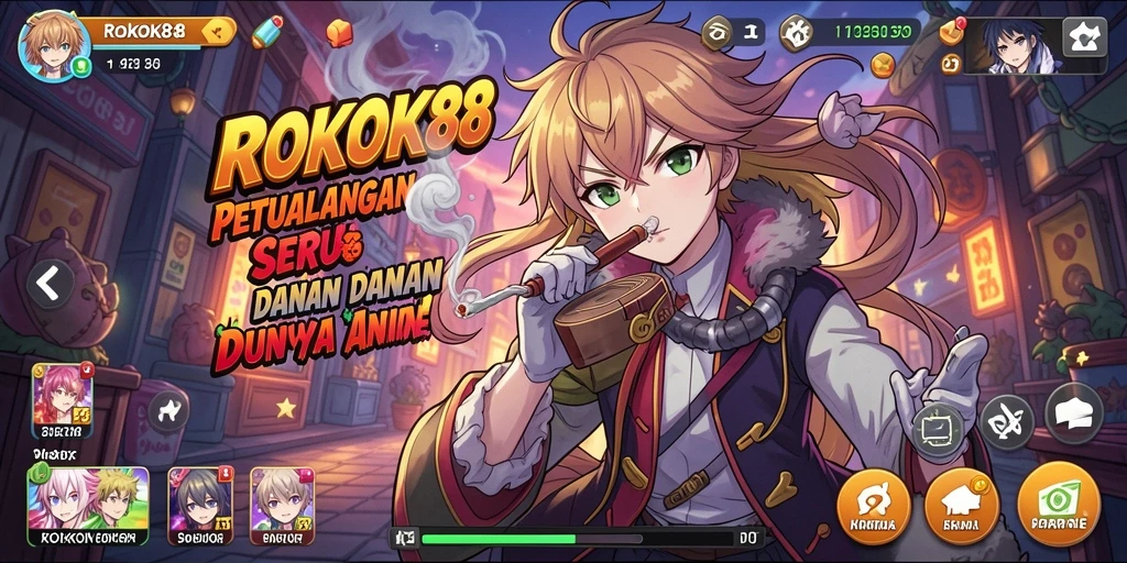 Tampilan gameplay ROKOK88 yang menakjubkan dengan aksi seru.