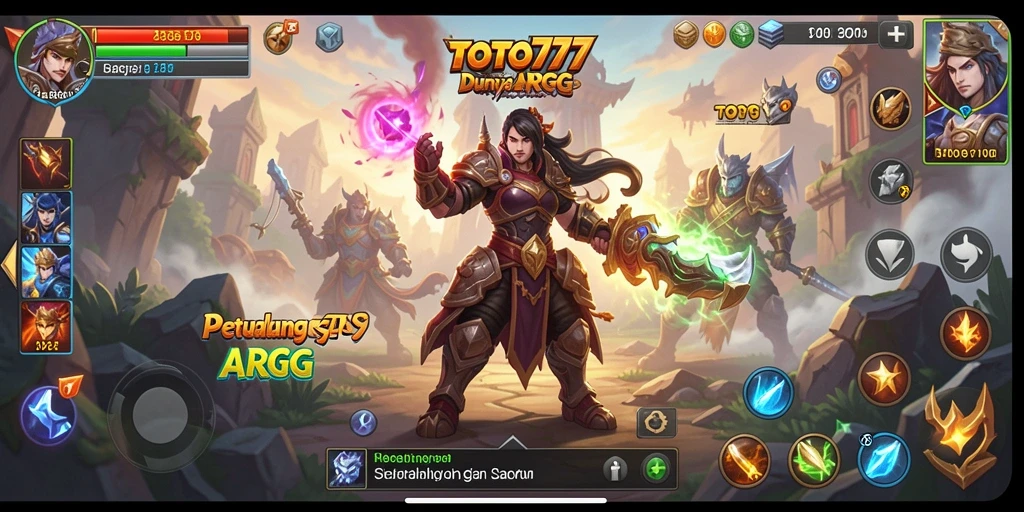 Screenshot menunjukkan aksi seru dalam game ARPG TOTO777.